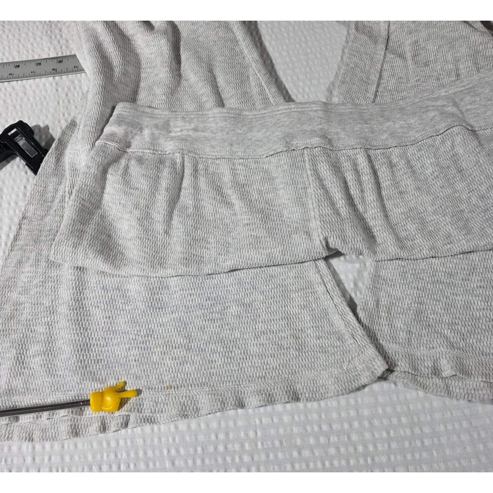 Victoria's Secret PINK Y2K Gray Waffle Knit Flare Lounge Pants 1980 Graphic M - Picture 5 of 9